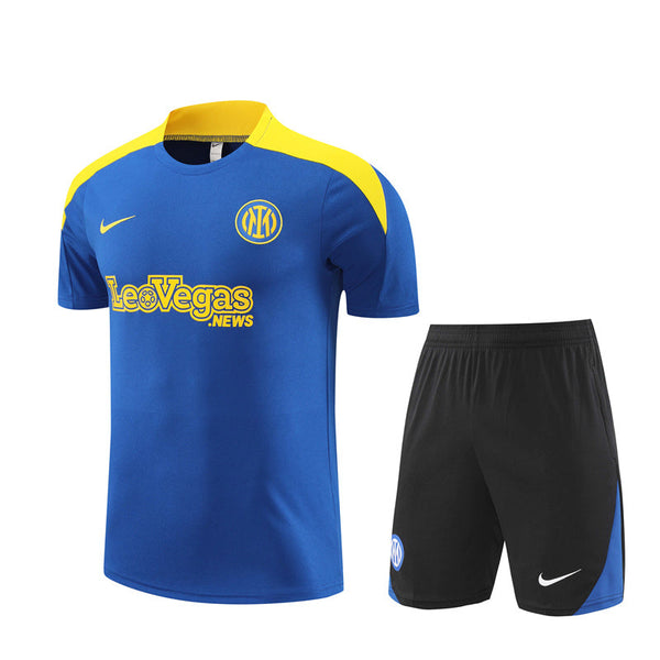 Maglia allenamento e pantaloncini Inter 24/25 da bambino