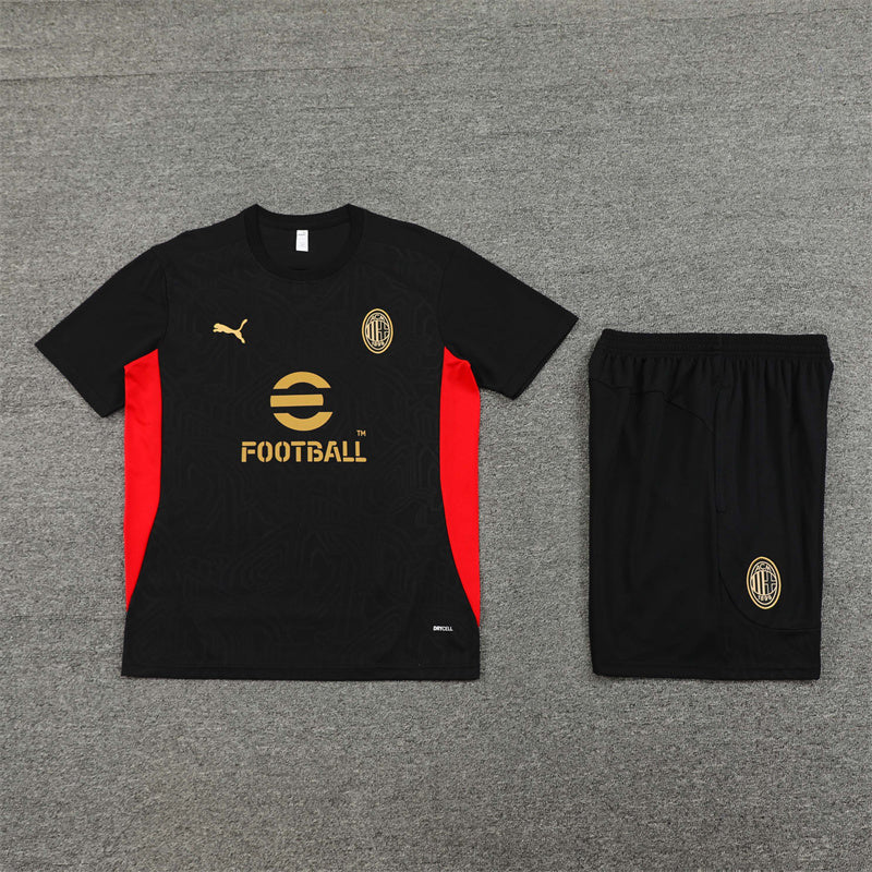 Maglia allenamento e pantaloncini AC Milan 24/25 da bambino