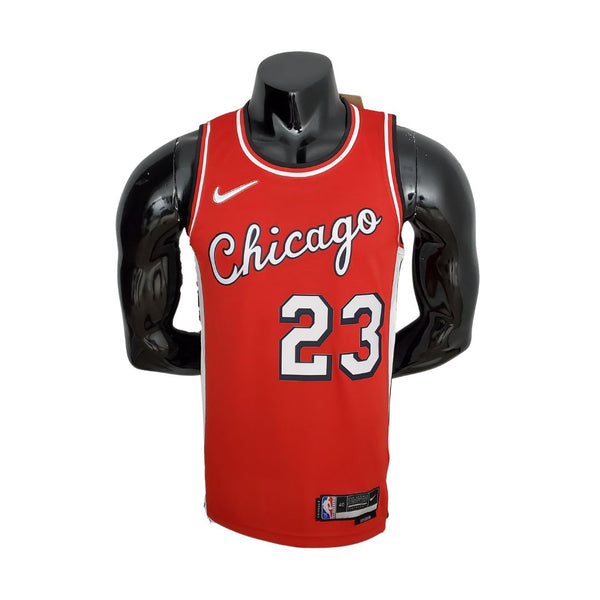 75° Anniversario Stagione 2022 Chicago Bulls JORDAN#23 City Edition Red NBA