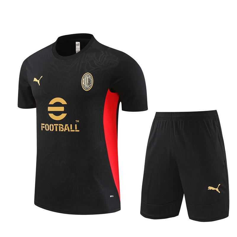 Maglia allenamento e pantaloncini AC Milan 24/25 da bambino