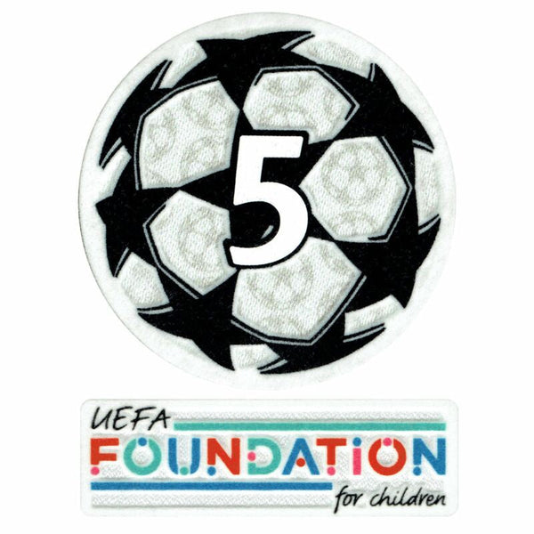 21-23 UCL Starball 5 volte vincitore + Game Patch della UEFA Foundation