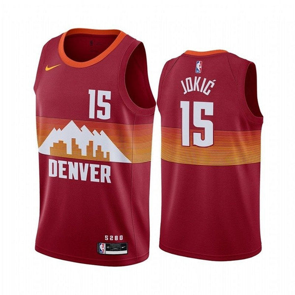 Maglia NBA - Denver Nuggets Bianca - Jokic #15