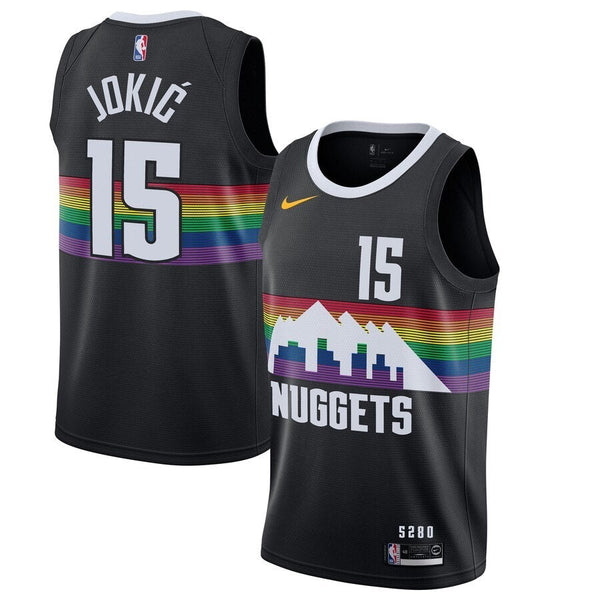 Maglia NBA - Denver Nuggets Bianca - Jokic #15