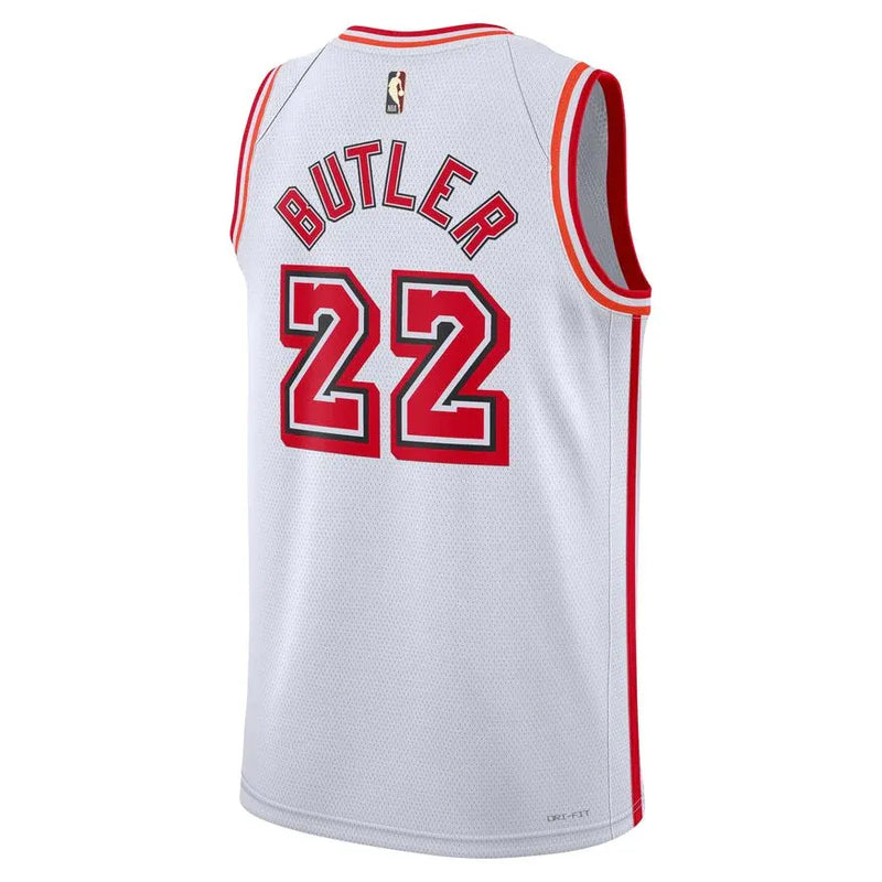 Maglia NBA Miami Heat 22/23 Bianca e Rossa – BUTLER