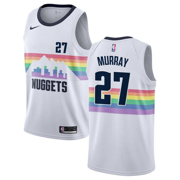 Maglia NBA - Denver Nuggets Branca City - Murray #27