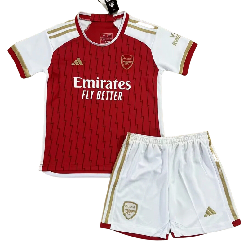 T-shirt e Pantaloncini per Bambino Arsenal Home 23/24